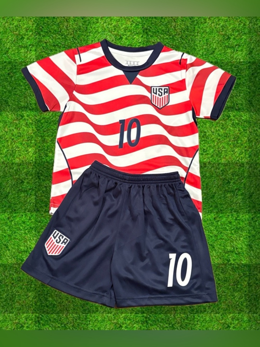 Pulisic Kids Medium Soccer Jersey Kit USA Youth M Size 26 NWT - SHIPS TODAY